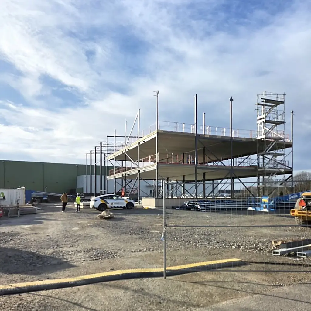 Byggnadens skelett blir till